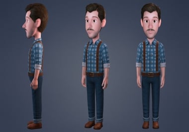 I will create and rig 3d character model in blender,  maya,  cc4,  cc5,  iclone 8