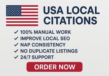 I will create high-quality 50 USA local citations to boost your SEO