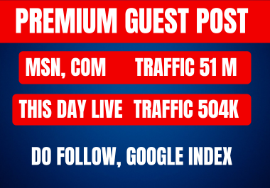 I will do premium guest post service,  guest post backlinks