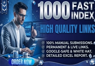 I will do 1000 indexing seo backlinks to skyrocket your website ranking