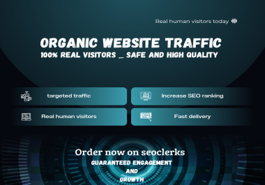 Premium Organic Website Traffic - 100 Real Human Visitors for Fast SEO Growth