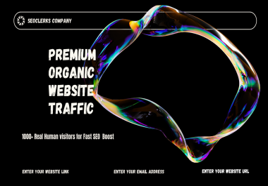 Premium Organic Website Traffic - 1000+ Real Human Visitors for Fast SEO Boost