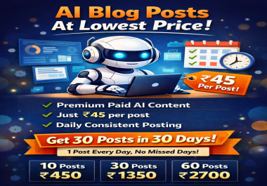 I will write AI blog posts regularly for your website 10 post in just