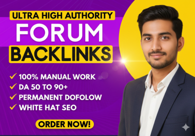 I will provide 70+ High DA Manual Forum Posting Backlinks for Google Ranking