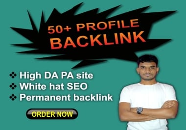 I will do 50 profile backlinks to boost your website