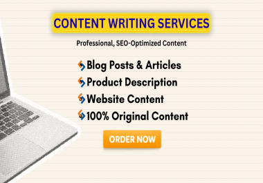 I Will Write 1000 Words of Original,  SEO-Optimized,  Engaging Content That Converts and Ranks
