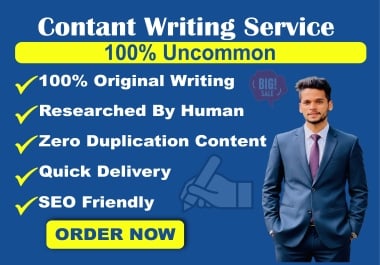 I Will Deliver 1000 Word 100 Unique and Manually Written Article