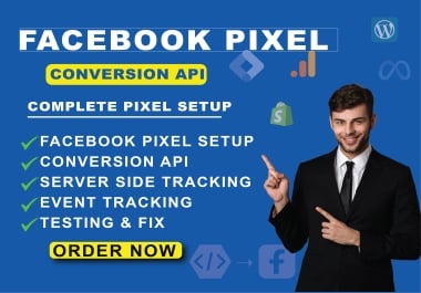 I will professionally set up Meta Pixel & Conversion API for your Facebook and website