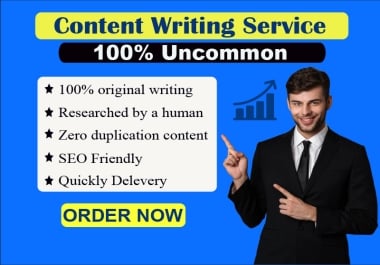I will write 3x500 words of unique,  well researched and SEO friendly content written with the right