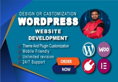 I Will Build,  Rebuild,  Design and Redesign Modern WordPress Websites