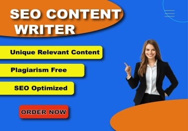 I will write quality Content 1000+ words,  SEO articles