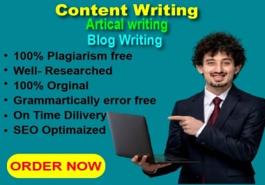 I Will Write a High-Quality Articles & content Writing on your Topic Within 1000+ Words