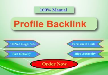 100 High quality profile backlinks for safe SEO growth