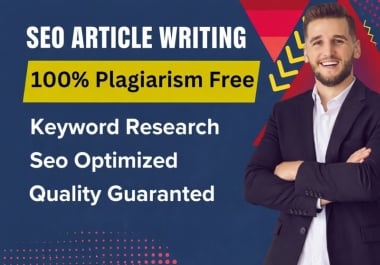 I will write SEO-optimized blog posts and website articles that rank on Google