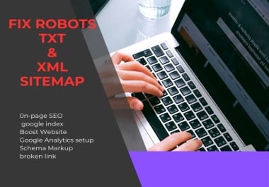 I will fix Indexing Issues,  Robots. txt,  and setup XML Sitemap for Technical SEO