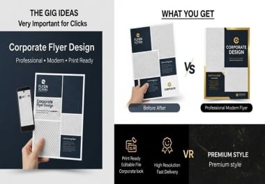I will design a professional corporate flyer for your Business
