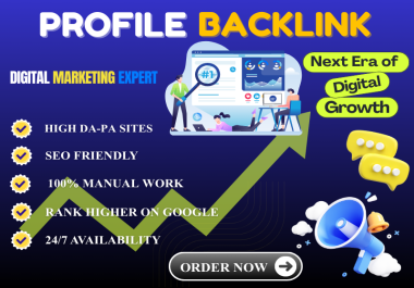 I Will Create High Authority SEO Profile Backlinks for Safe Google Ranking Boost