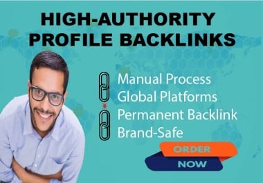 I will build manual high quality profile backlinks for SEO