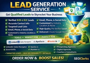 Get 100 Great B2B and B2C Leads for you