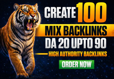 I will build 100 high quality SEO backlinks to boost your rankings