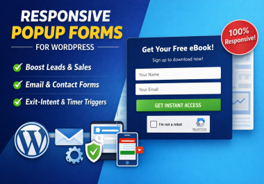 I will create a high -converting MailChimp popup form on WordPress