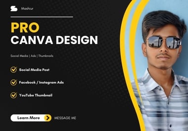 I Will Create Professional Canva Designs for Social Media,  Ads & Thumbnails