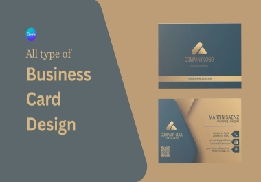 I will do business card design with canva