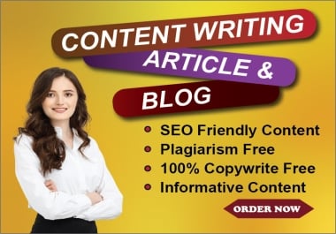 I will provide SEO-optimized and high-quality content that helps your business grow