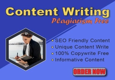I will provide SEO-optimized and high-quality content that helps your business grow