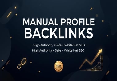 I will build high quality manual profile backlinks for safe SEO growth