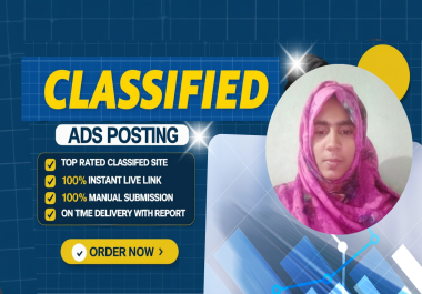 I Will Do High Quality 60 Classified Ads Posting for SEO Backlinks,  Traffic & Business Growth
