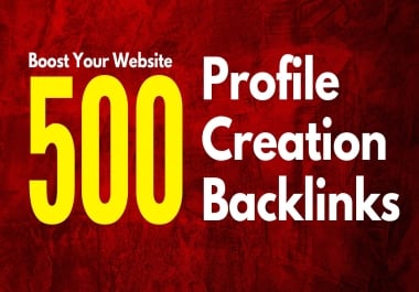 Build 500 Manual Profile Backlinks to Boost Google Rankings - Fast Delivery