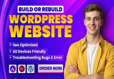 Design Redesign Copy Clone OR Duplicate Custom wordpress website development with elementor Pro
