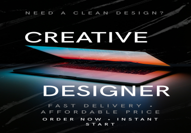 I will design 2 clean and modern graphics for online content and ads