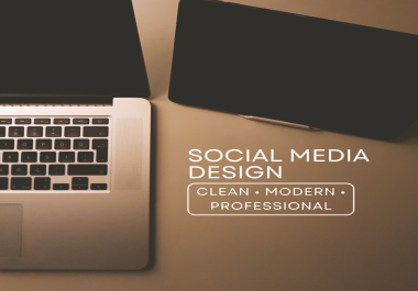 I will create clean and modern designs for online branding