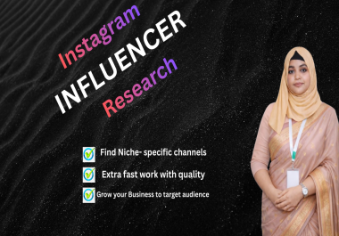I will build a niche-based Instagram influencer outreach list