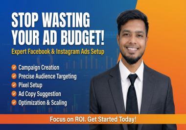 I will setup and optimize high converting facebook ads campaign