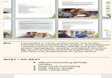 I will convert your messy manuscript into professional looking, publish ready, clean book.