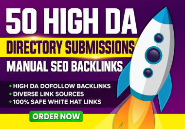 50 High da directory submissions manual SEO backlinks