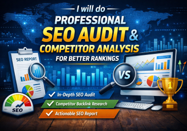 I will do professional SEO audit and competitor analysis for better rankings