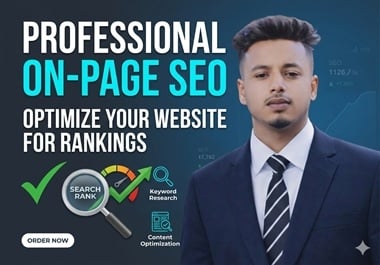 I Will Do Professional On Page SEO for Top Google Ranking landing 5 pages