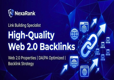 I Will Build 500 High-Quality Web 2.0 Backlinks to Boost Your SEO