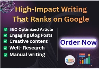 I will provide high impact SEO content writing and articles that rank on Google