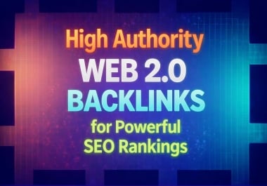 I will build high authority 100 Web 2.0 backlinks with unique content for SEO ranking