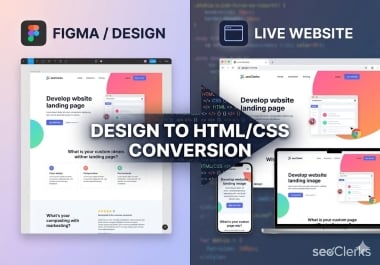 I will convert your PSD,  Figma,  or AI design into a Responsive React or HTML CSS website