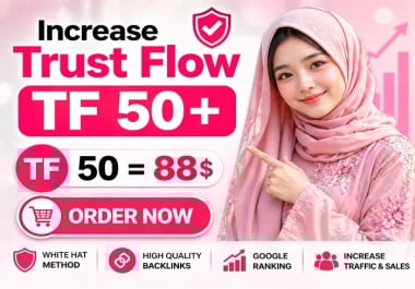increase trust flow TF 50 in 5 days