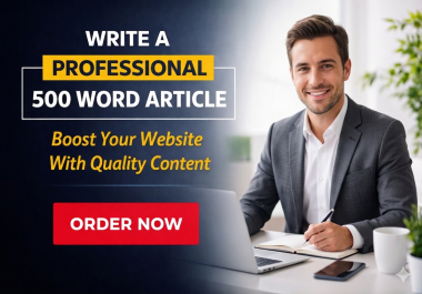 500 Words Unique Article Writing Service
