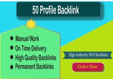 Build Strong Backlinks with Trusted Profile Links.