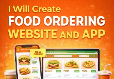 I Will Create Food Ordering Website and App