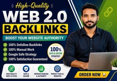 I Will Build High Quality Web 2.0 Backlinks for Google Ranking
